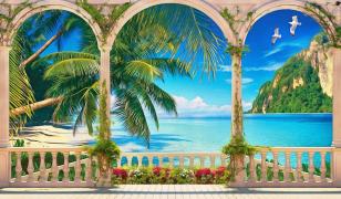 Tropical View - Mural