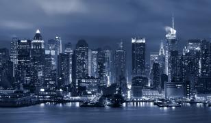 New York Skyline Mural