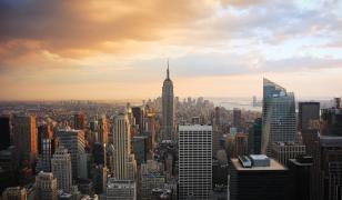 Manhattan Dusk Mural