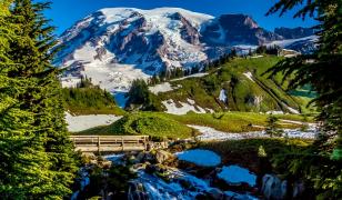 Snowy Mountain Mural