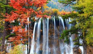 Juishaikou Valley Waterfall Mural