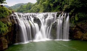 Taiwan Waterfall Mural