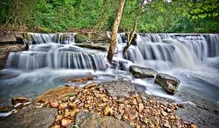 Natural Dam Waterfall Mural