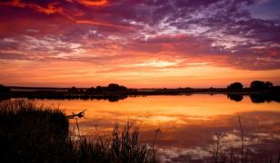 Sawhill Pond Sunset Mural