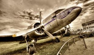 Vintage Plane Mural