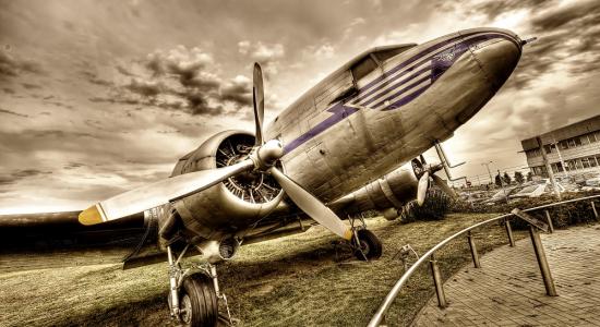 Vintage Plane Mural