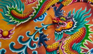 Thai Dragon Mural