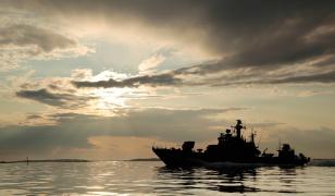 Army Warship Mural