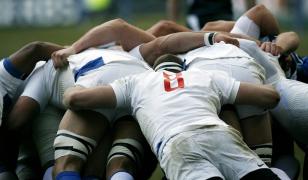 Rugby Scrum Mural