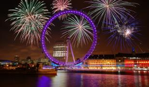 London Fireworks Mural