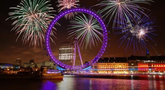 London Fireworks Mural